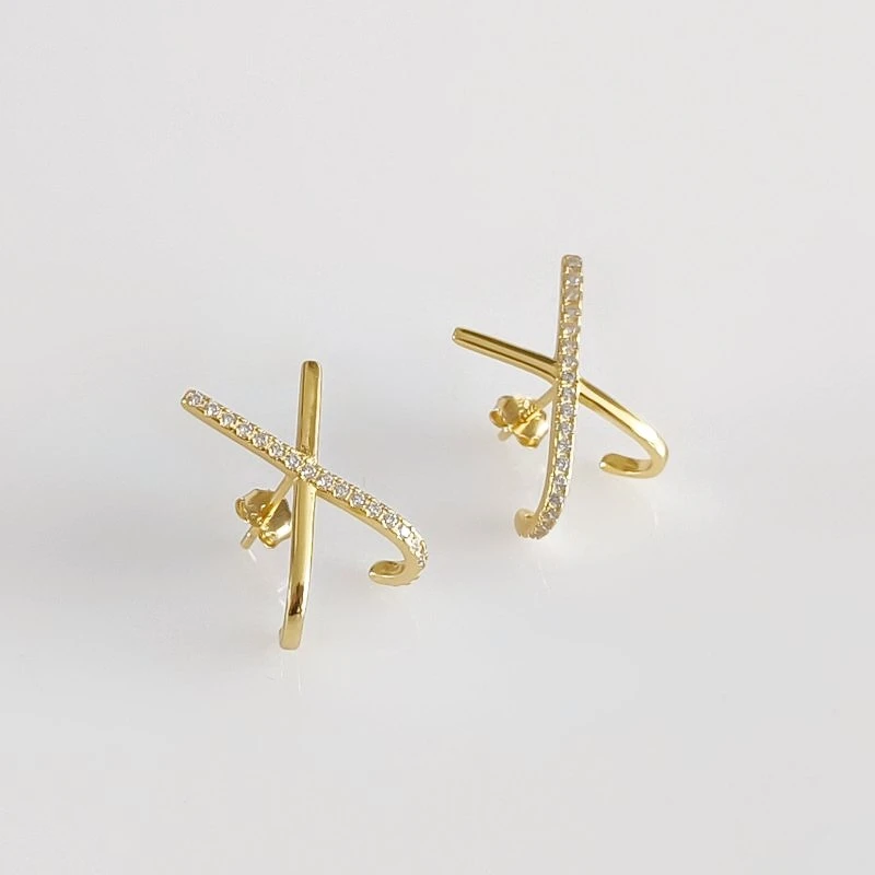 Stilingi auskarai X Gold