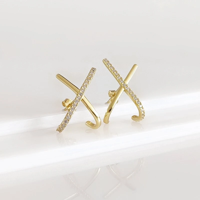 Stilingi auskarai X Gold