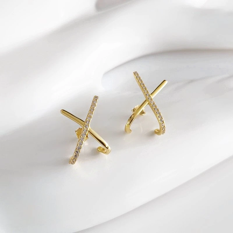 Stilingi auskarai X Gold