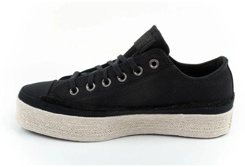 Stilingi ir patogūs moteriški Converse Chuck Taylor sportiniai bateliai-espadrilės, juodi