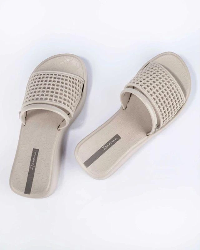 Stilingos smėlio spalvos Ipanema Essence moteriškos platforminės šlepetės
