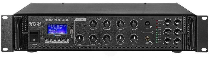 Stiprintuvas HQM2060BC su FM radijo, MP3 ir „Bluetooth“ funkcijomis, 60 W