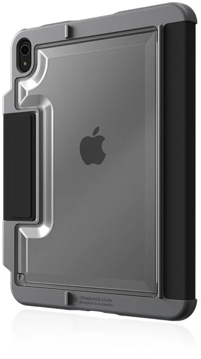 STM Dux Plus - Rugged dėklas skirtas Apple iPad 11" 2025 / 10.9" 2022 MIL-STD-810G with Apple Pieštukas Holder Juodas EDU/COM Version