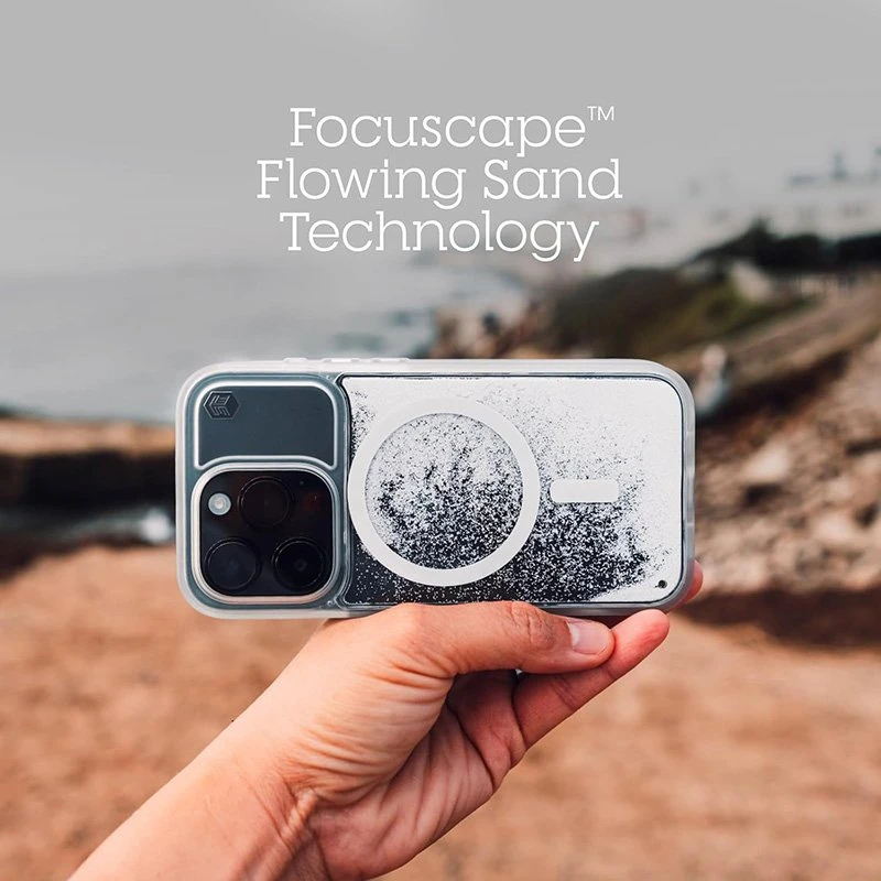 STM Relax Sand MagSafe - dėklas skirtas Apple iPhone 15 Clear / Baltas