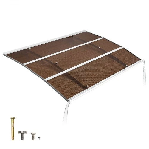VEVOR Durų stogelis 100 x 150 cm, polikarbonato