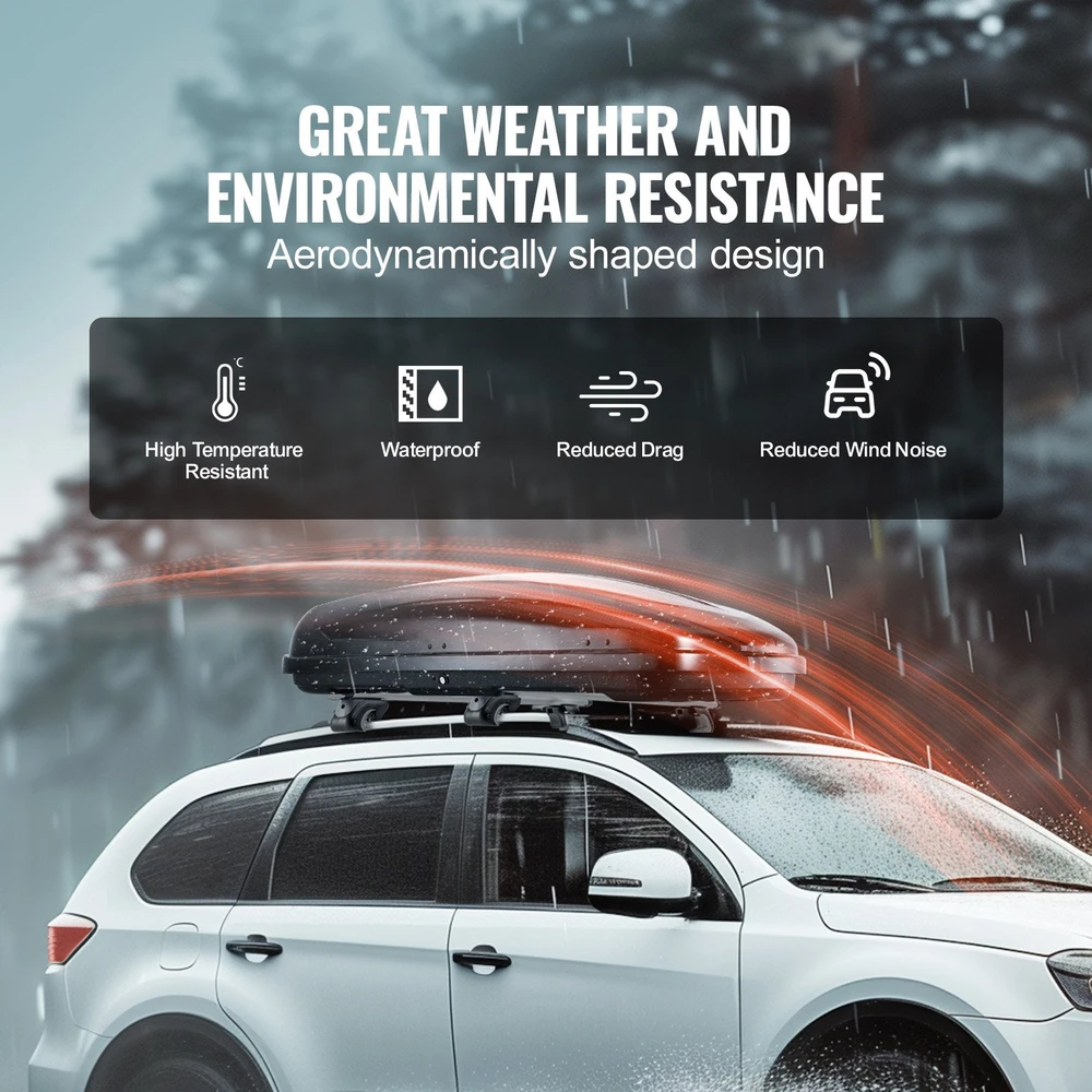 Vevor Stogo bagažinė 14 kub. pėdų automobiliams