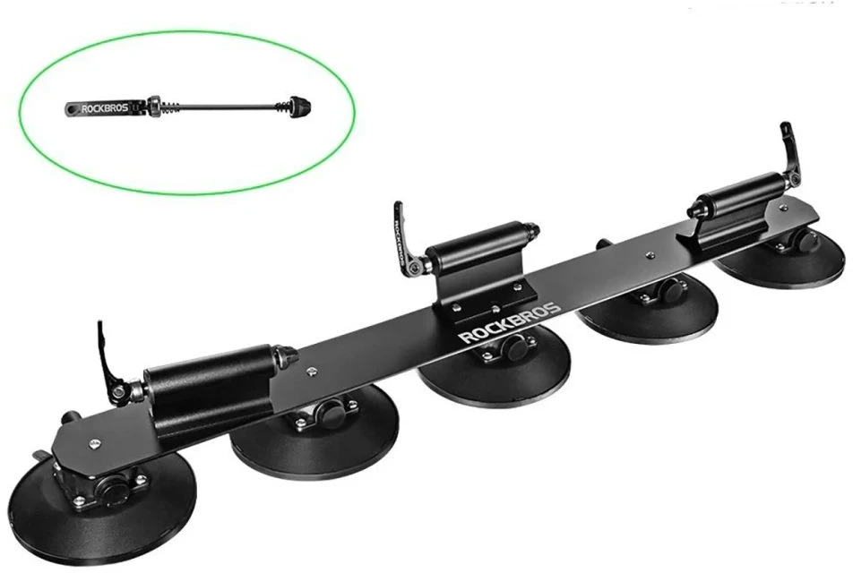 Rockbros XP1003 stogo bagažinė su siurbtuku 3 dviračiams - Juodas