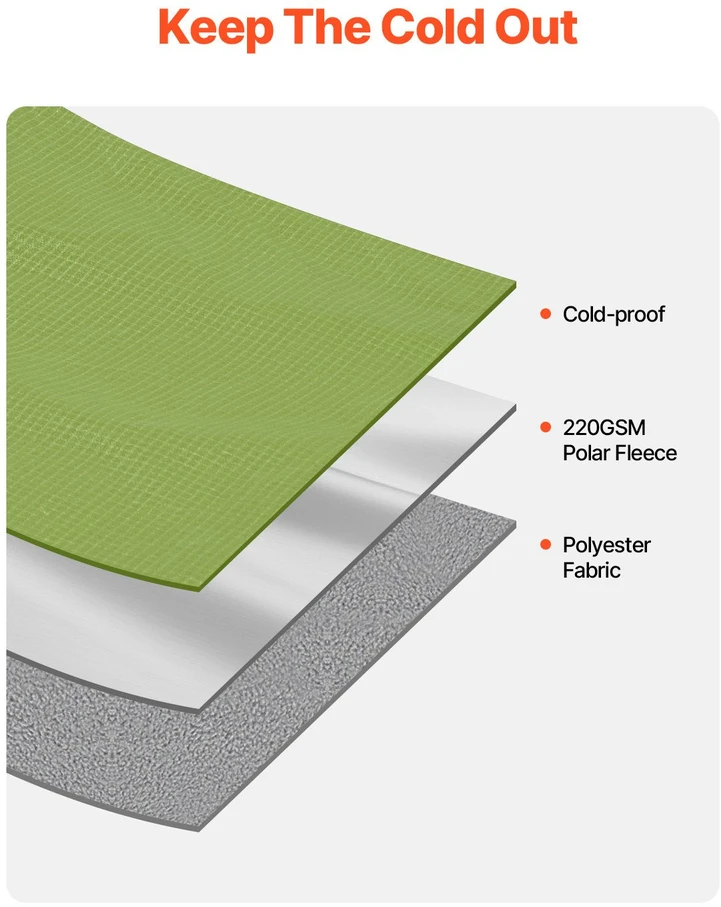 VEVOR Dėvima žygio antklodė 2 m x 1,5 m