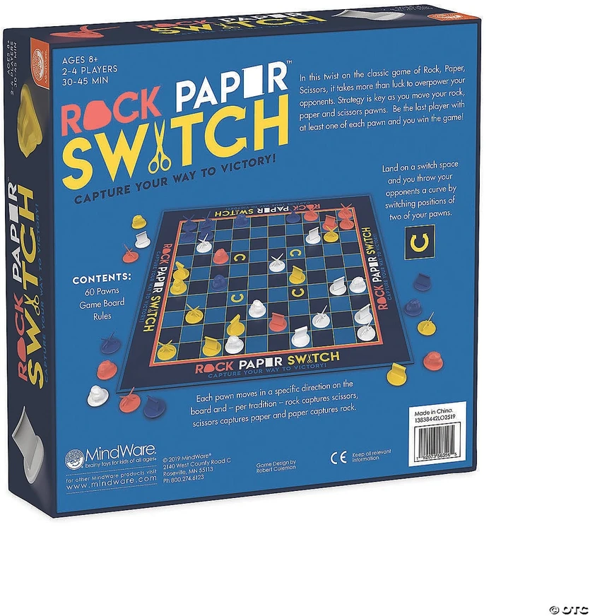 Strateginis žaidimas „Rock, Paper, Switch“