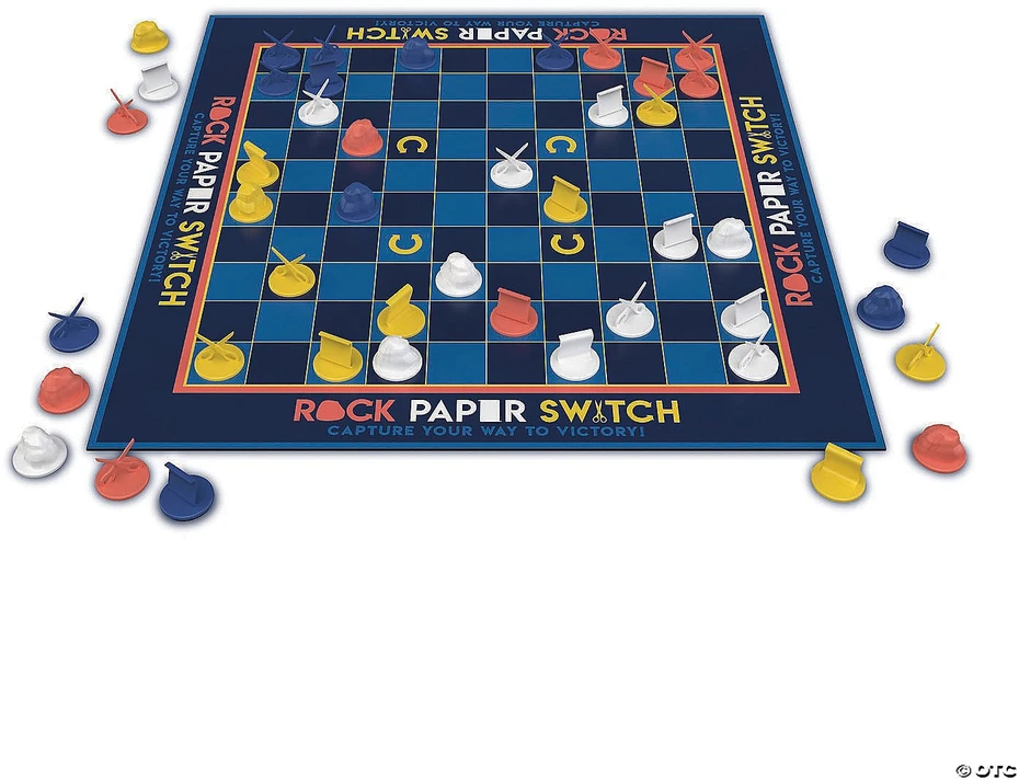 Strateginis žaidimas „Rock, Paper, Switch“