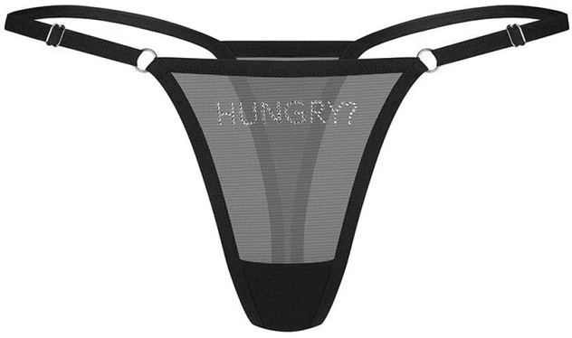Stringai su užrašu „HUNGRY“ Obsessive