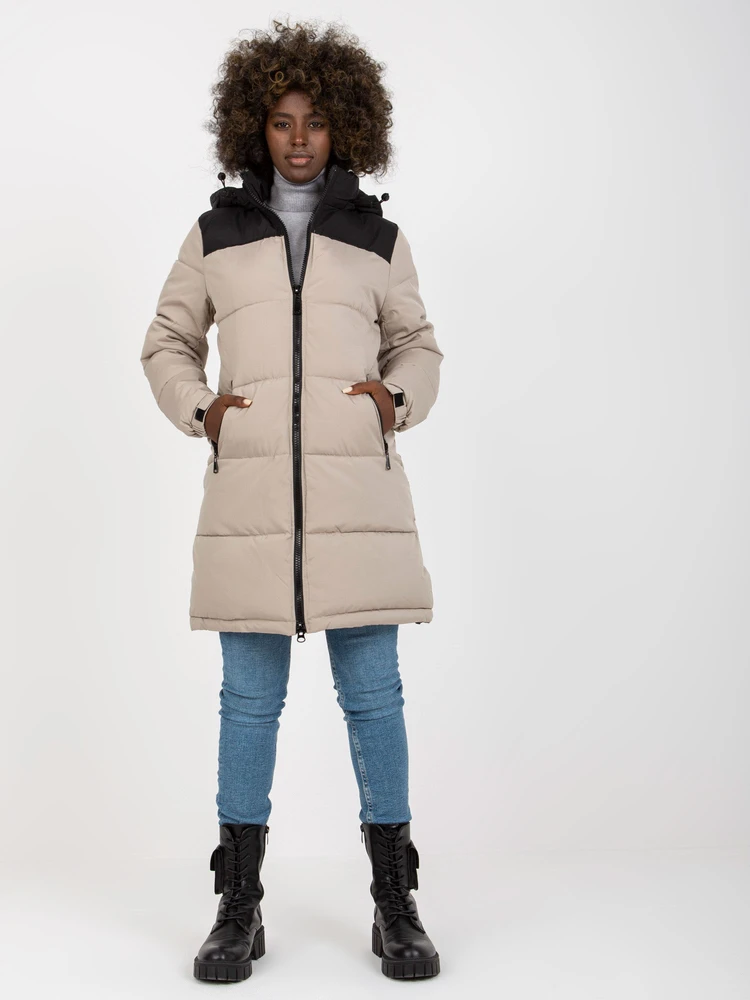 Striukė moterims-NM-KR-D2-3827-62.00P-pilka ir juoda