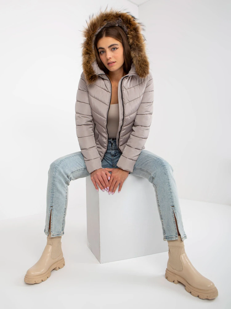 Striukė moterims-NM-KR-P22-6627.03P-ciemny bezowy