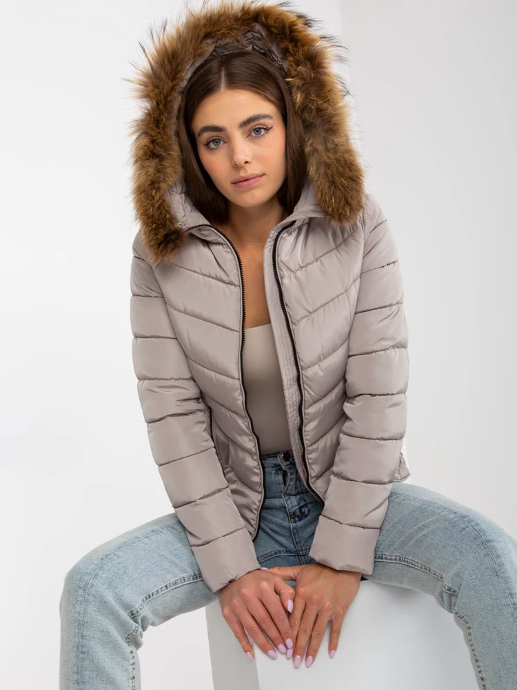 Striukė moterims-NM-KR-P22-6627.03P-ciemny bezowy