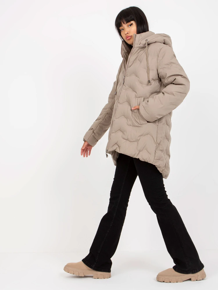 Striukė moterims-NM-KR-P22-6632-62.00P-ciemny bezowy