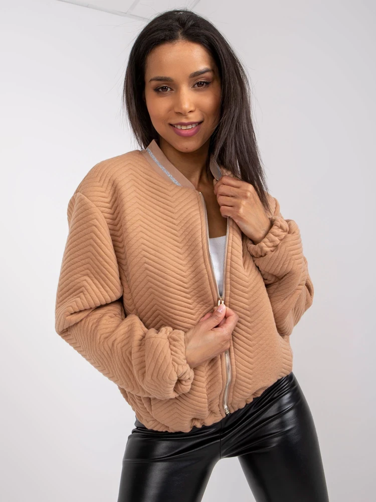 Striukė moterims-RV-KR-006.16-camelowy