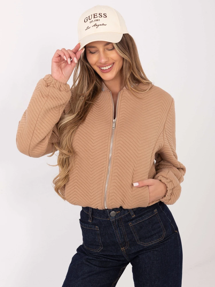 Striukė moterims-RV-KR-006.16-camelowy