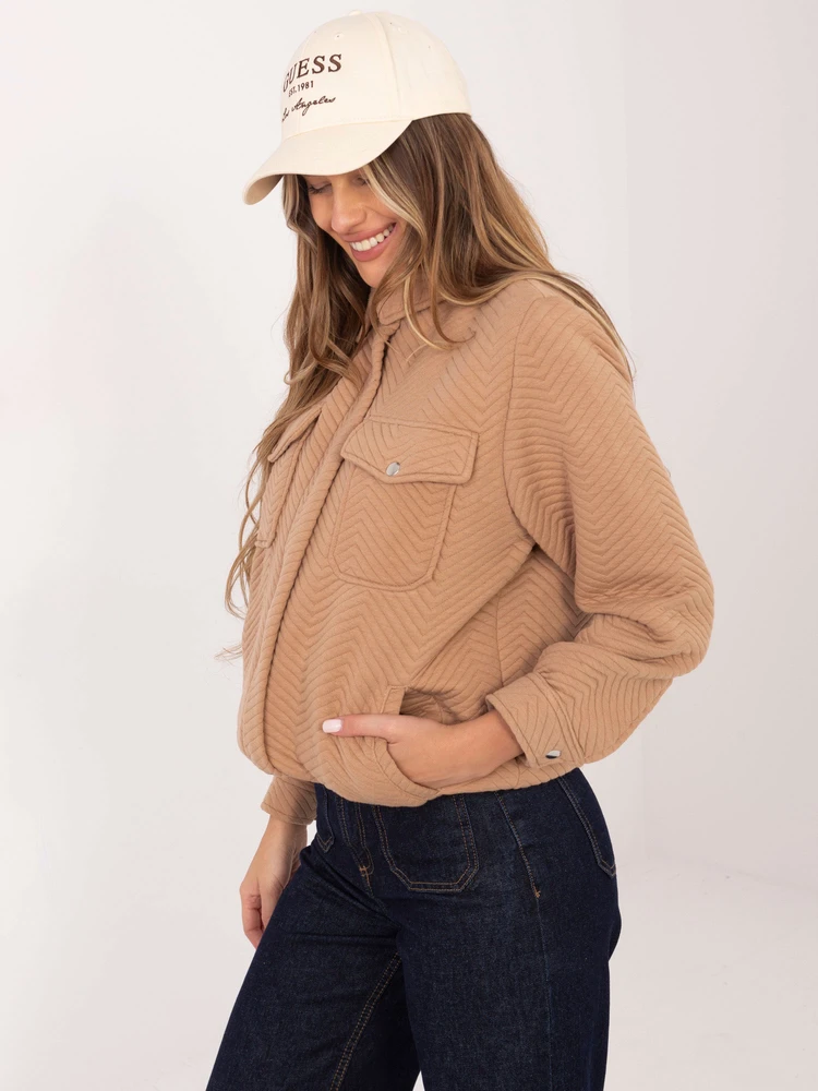 Striukė moterims-RV-KR-007.95P-camelowy