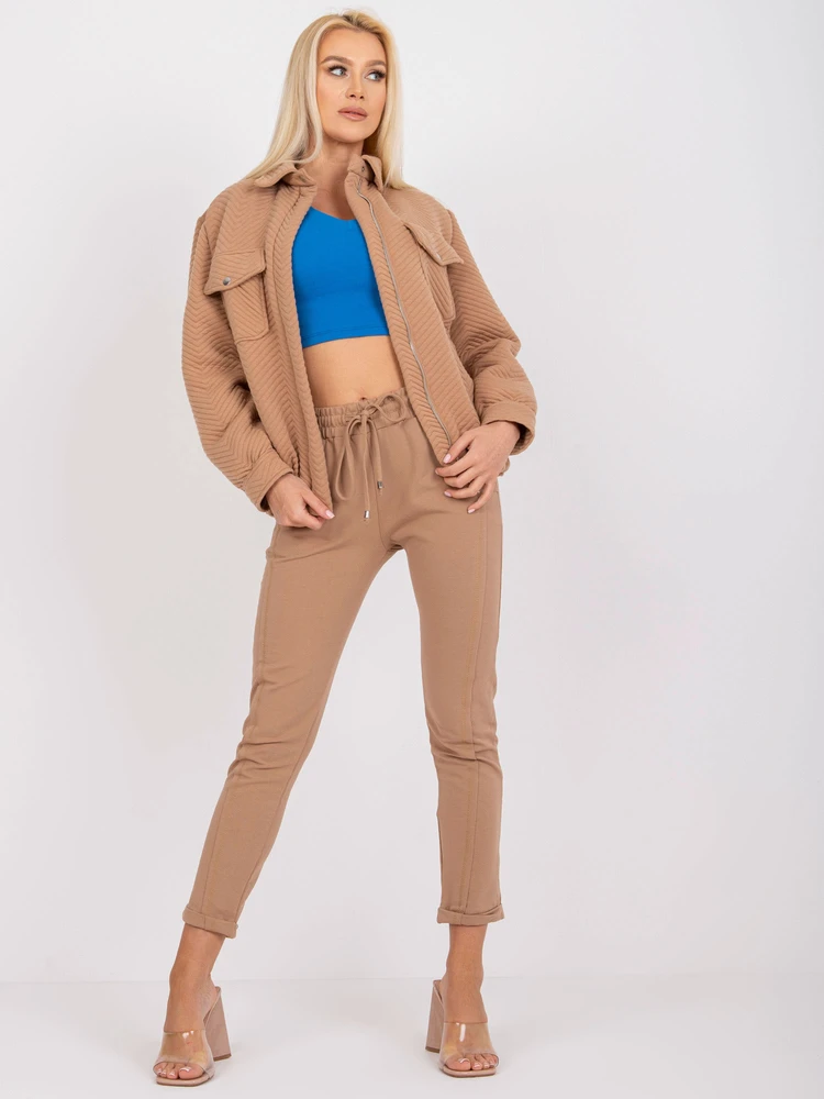 Striukė moterims-RV-KR-007.95P-camelowy