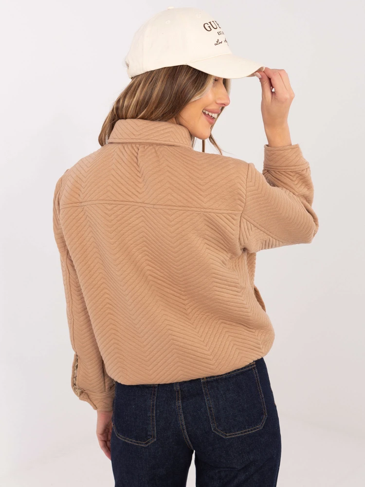 Striukė moterims-RV-KR-007.95P-camelowy