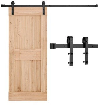 VEVOR 6.6ft stumdomų durų furnitūra juoda