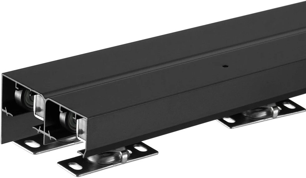 VEVOR Dviejų durų bėgių sistema 122 cm