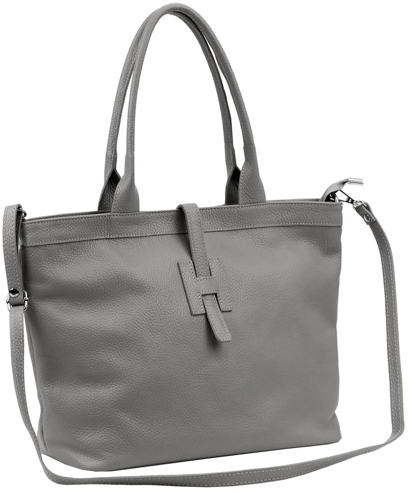 Stylowa Damska duża shopperbag skórzana elegancka torebka na ramię Luka