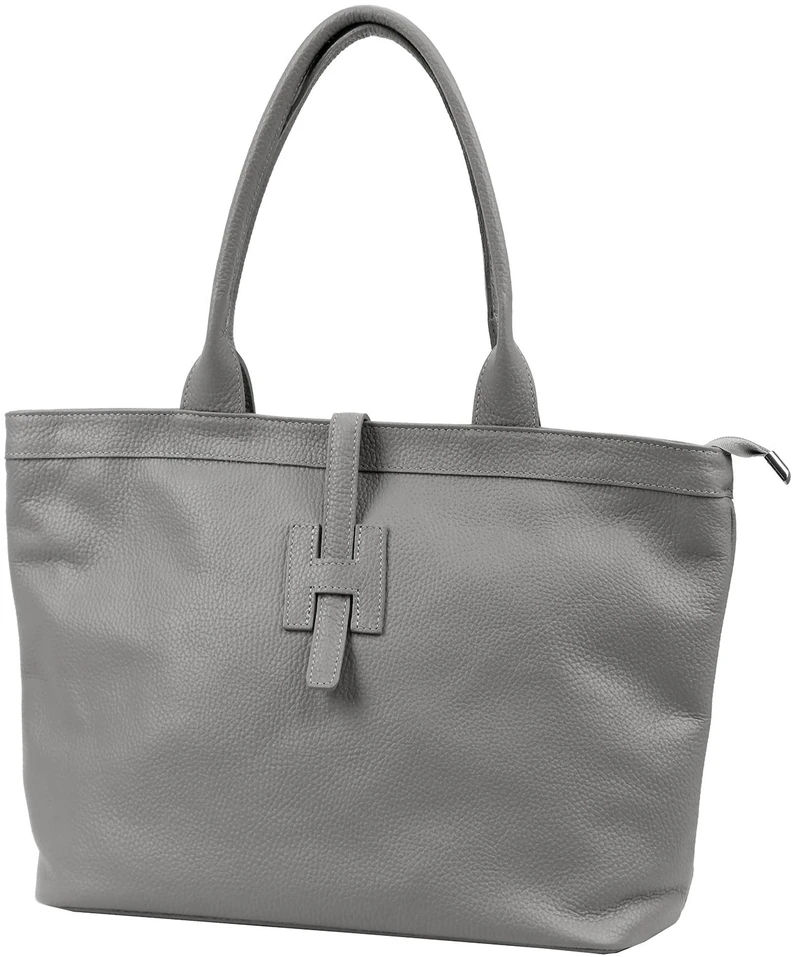 Stylowa Damska duża shopperbag skórzana elegancka torebka na ramię Luka