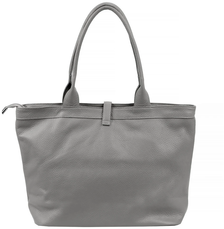 Stylowa Damska duża shopperbag skórzana elegancka torebka na ramię Luka