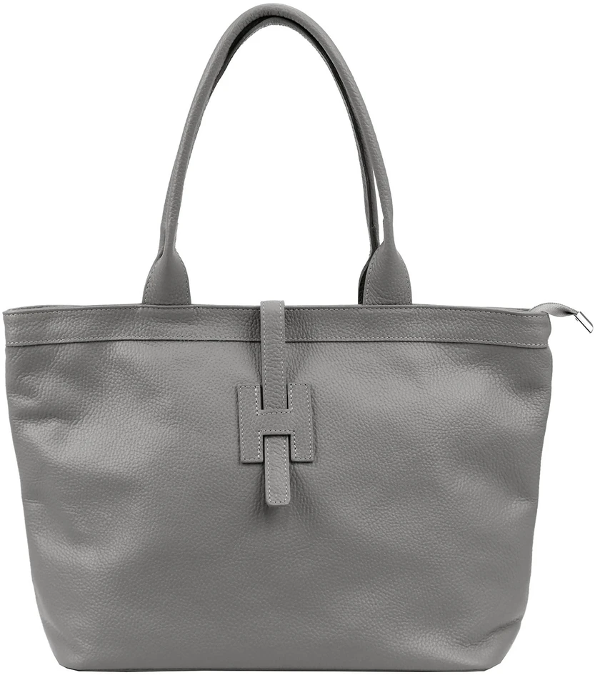 Stylowa Damska duża shopperbag skórzana elegancka torebka na ramię Luka
