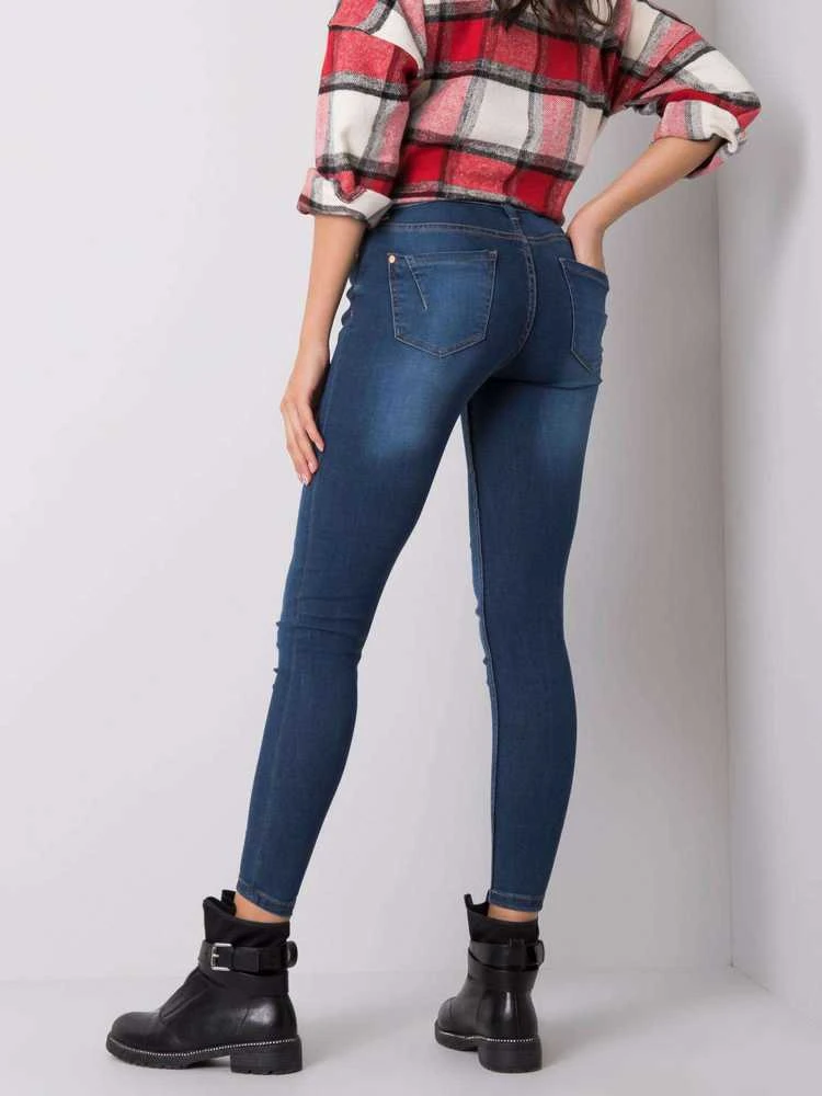 SUBLEVEL moteriški mėlyni skinny džinsai
