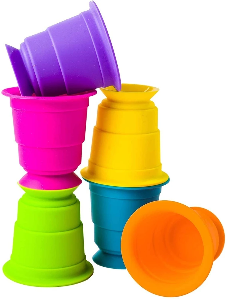 Fat Brain Toys Suction Kupz limpantys puodeliai