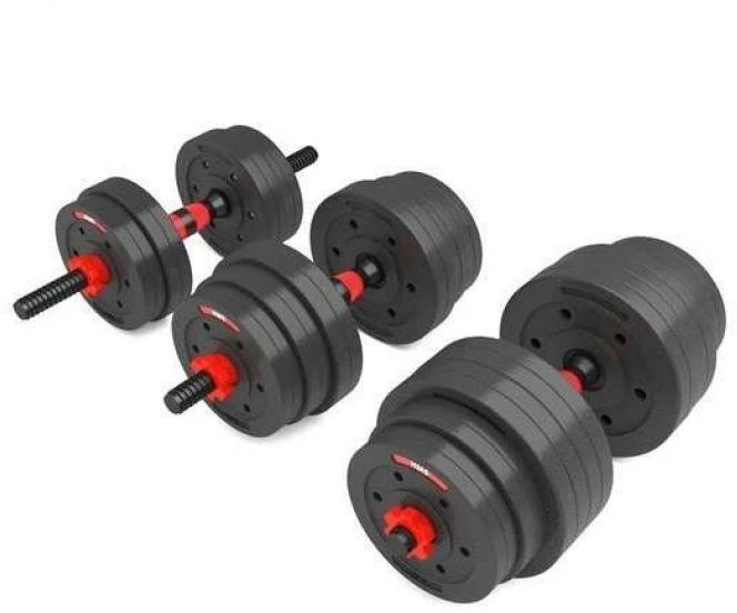 Keičiamo svorio hantelių ir štangos komplektas HMS SGP 40kg