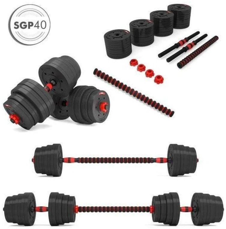 Keičiamo svorio hantelių ir štangos komplektas HMS SGP 40kg