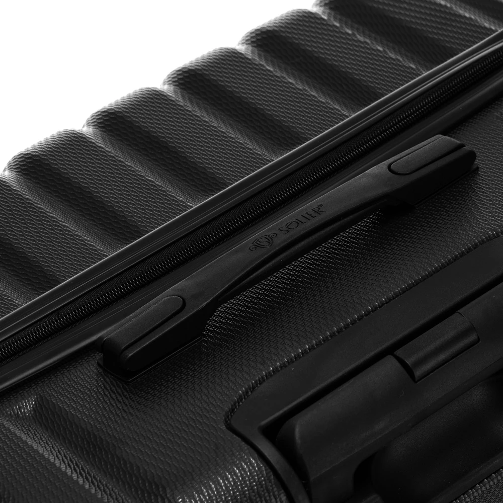 Kelioninis Solier Luggage Lagaminas STL902 Juodas M