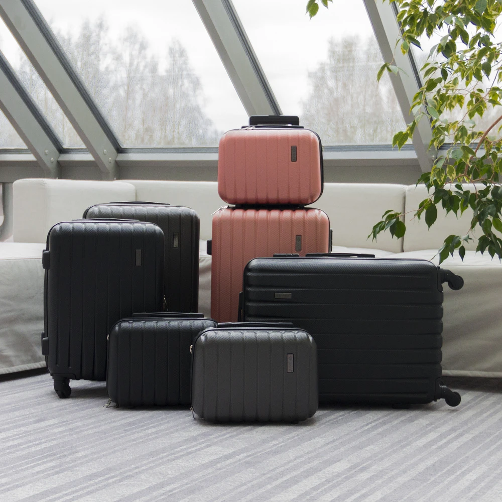 Kelioninis Solier Luggage Lagaminas STL902 Juodas M
