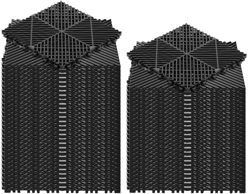 VEVOR Tarpusavyje jungiamos drenažo kilimėliai, 310 x 310 mm