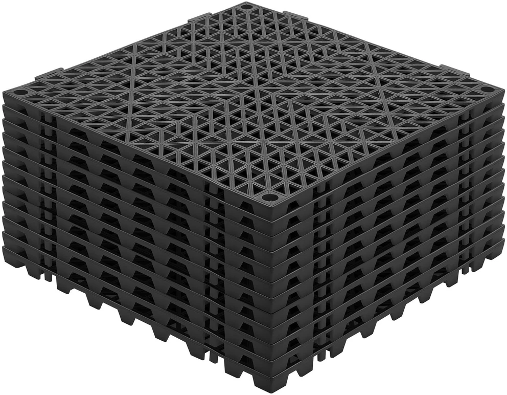 VEVOR Sujungiamos grindų plytelės 30x30 cm PVC, 12 vnt.