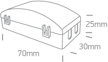 Sujungimo dėžutė 3-WAY IN/OUT, 802