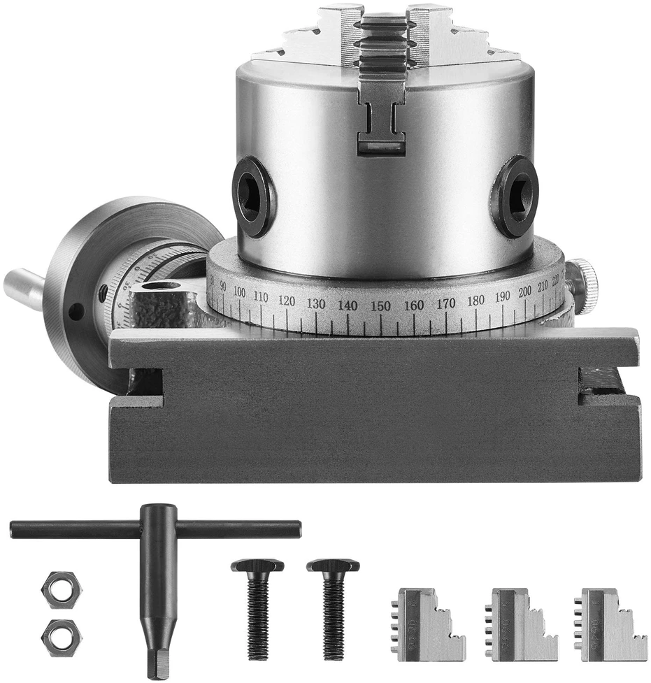 VEVOR Rotacinis stalas frezavimo staklėms, 100 mm