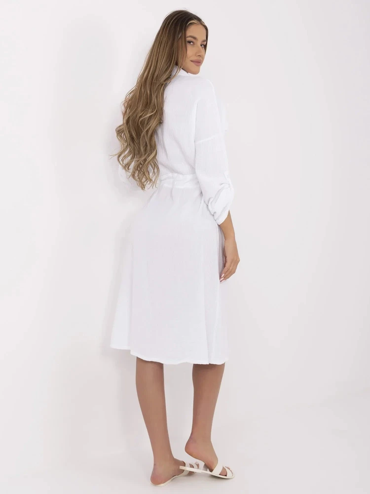 Suknelė balta moteriška elegantiška