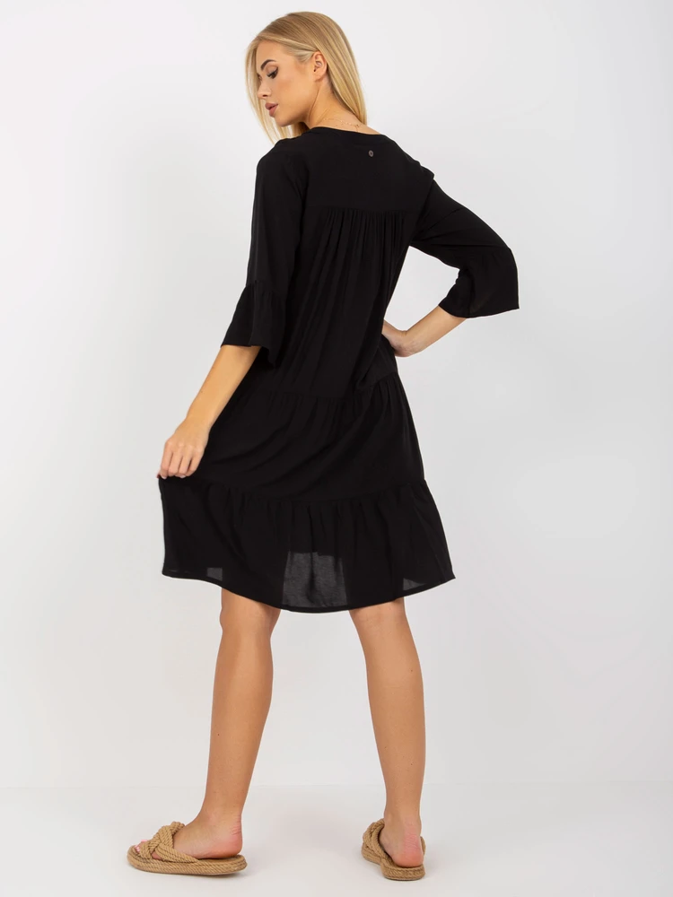 Suknelė - D73761M30214A6EN - juoda