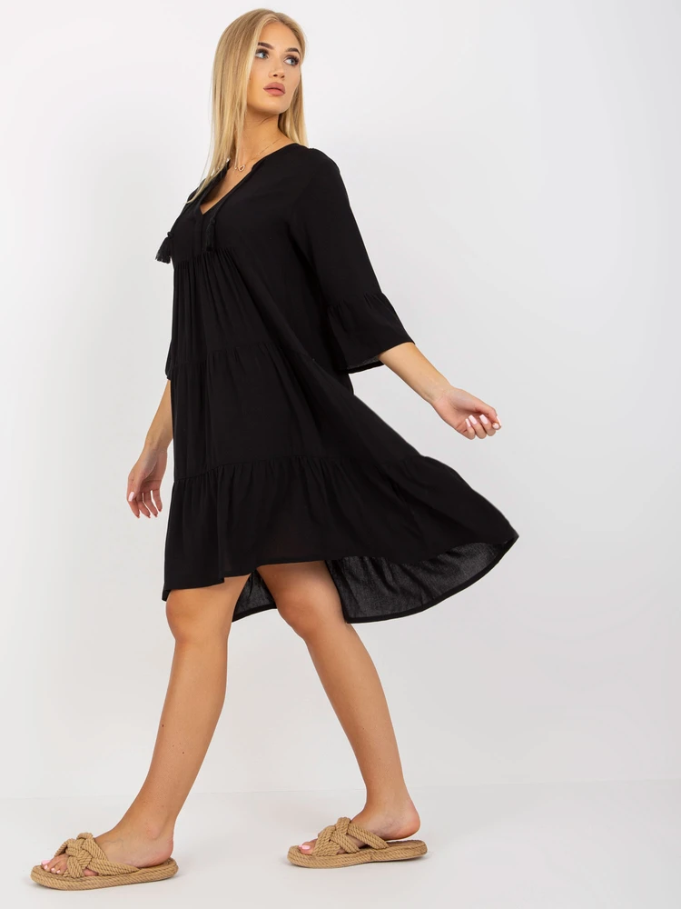 Suknelė - D73761M30214A6EN - juoda