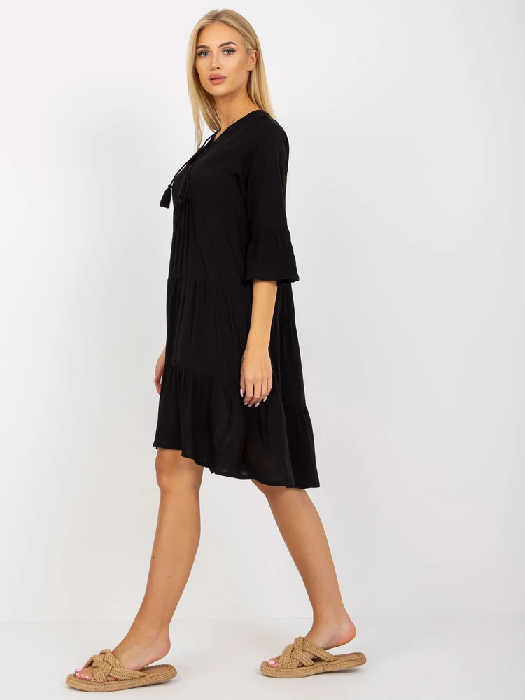 Suknelė - D73761M30214A6EN - juoda