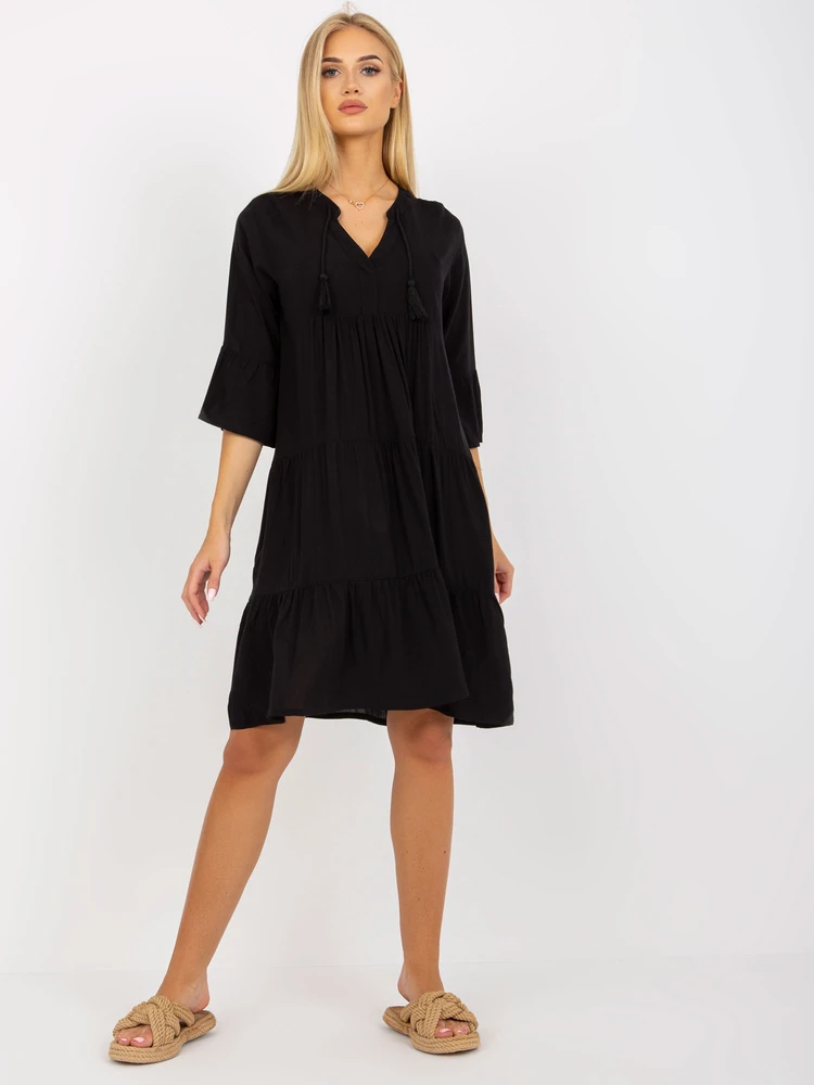 Suknelė - D73761M30214A6EN - juoda