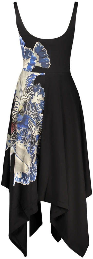 Suknelė Długa sukienka Desigual Orchid Lacroix su nadrukiem – juoda