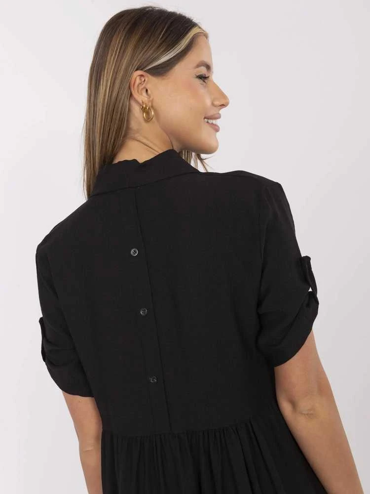 Suknelė juoda elegantiška kasdienai