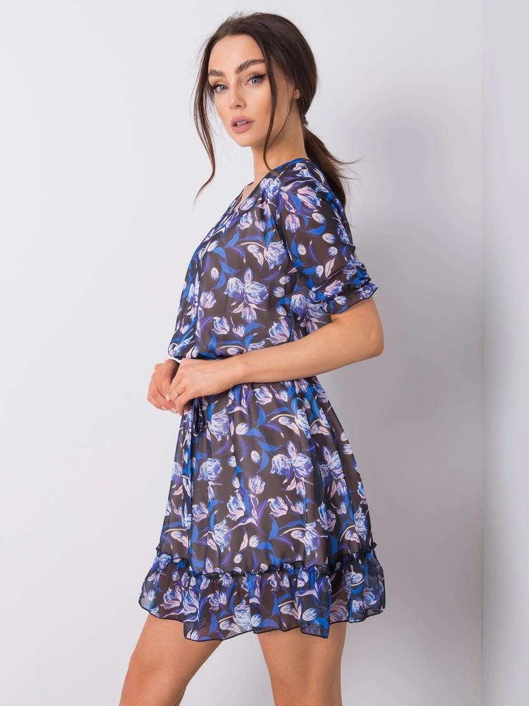 Suknelė-LK-SK-507627.39-juoda-mėlyna