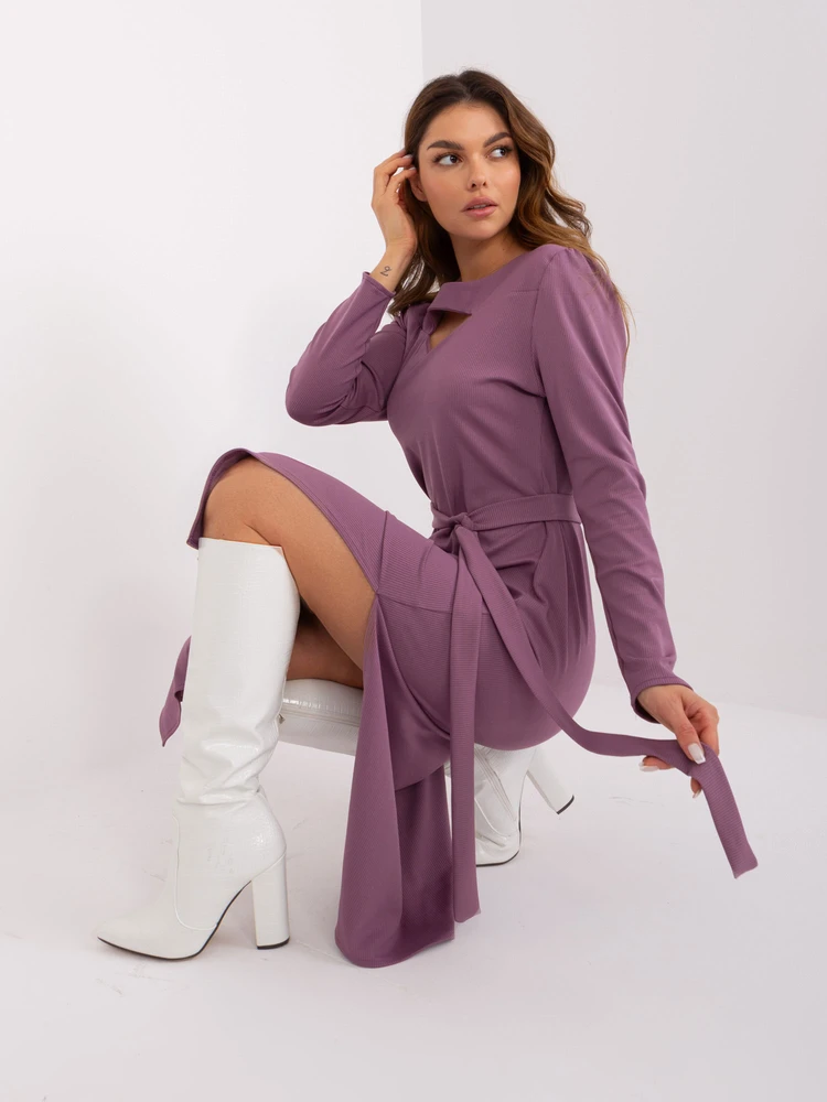 Suknelė-LK-SK-509447.75P-violetinė