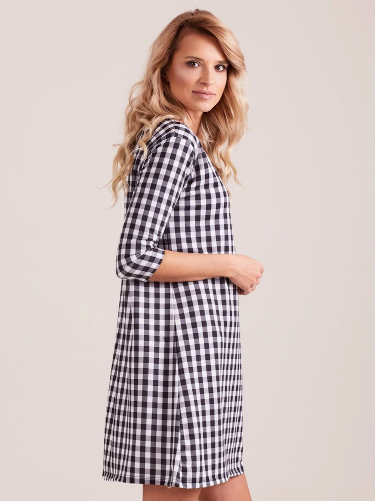 Suknelė-PL-SK-4335.08-juoda ir balta